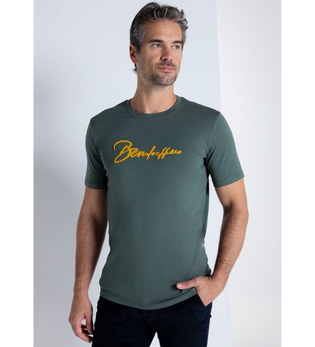 T-shirt basique à manches courtes en chenille (S), Casuel, Vert, Coton, Manche courte - Bendorff - Modalova