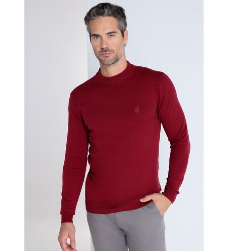 Pull basique avec col moyen (S), Casuel, Grenat, Coton, Manche longue - Bendorff - Modalova