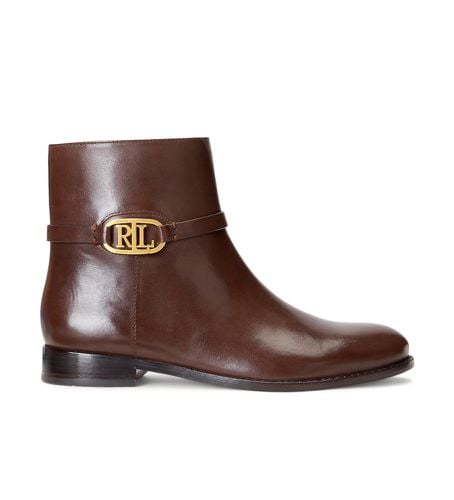 Bottines en cuir Briela marron (35.5), 1 à 3 cm, Fermeture éclair, Casuel - Polo Ralph Lauren - Modalova