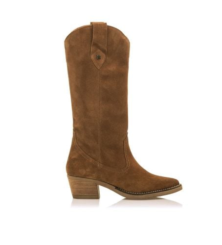 Bottes en cuir Teo marron - Hauteur du talon 5cm (40), 3 à 5 cm, Aucun, Casuel - Mustang - Modalova