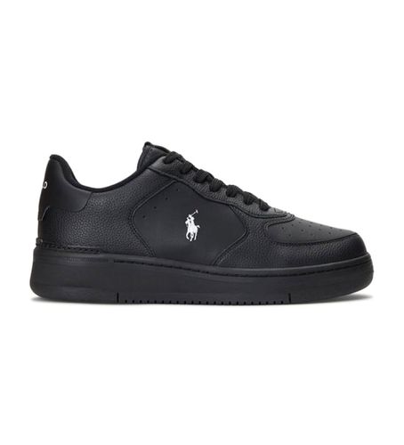 Masters Coury Leather Sneakers (46), Cuir, Noir, Plat, Lacets, Casuel - Polo Ralph Lauren - Modalova