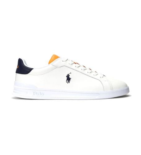 Heritage Court II Leather Sneakers (45), Cuir, Blanc, Plat, Lacets, Casuel - Polo Ralph Lauren - Modalova