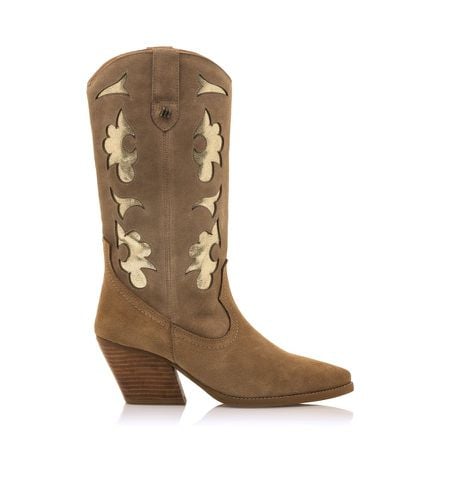 Bottes en cuir Missouri marron - Hauteur du talon 5cm (36), 3 à 5 cm, Aucun, Casuel - Mustang - Modalova