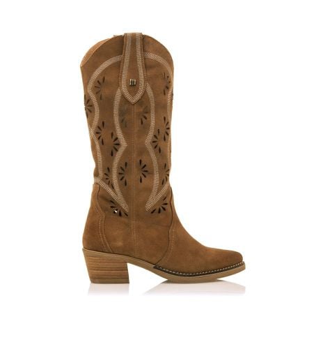 Bottes en cuir Teo marron - Hauteur du talon 5cm (41), 3 à 5 cm, Aucun, Casuel - Mustang - Modalova