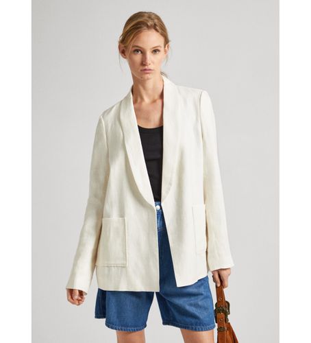 PL402377 Blazer Mirka (S), Blanc, Casuel, Coton - Pepe Jeans - Modalova