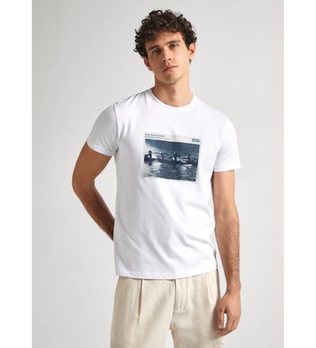 PM509372 T-shirt Ciel (XS), Casuel, Coton, Manche courte - Pepe Jeans - Modalova