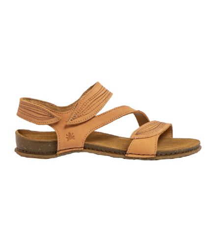 PH005_024 Sandales en cuir moutarde N5810 (36), Plat, Velcro, Casuel - El Naturalista - Modalova