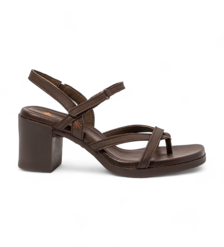 Cannes Sandales en cuir marron (36), 5 à 8 cm, Velcro, Casuel - Art - Modalova