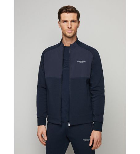 HM581226 Veste de survêtement hybride Amr (XS), Casuel, Coton, Manche longue, Marine - Hackett London - Modalova