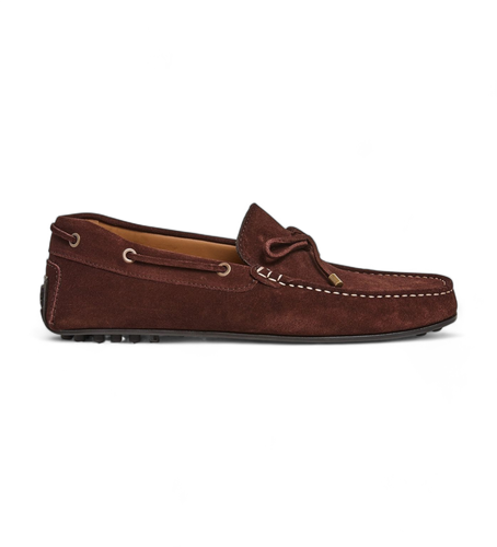 HMS21364 Mocassins en cuir de chauffeur marron (43), Plat, Aucun, Casuel - Hackett London - Modalova