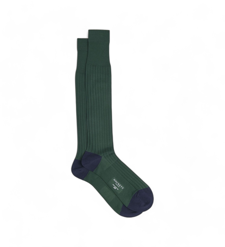 HMU30046 Chaussettes longues vertes (M-L), Homewear, Coton - Hackett London - Modalova