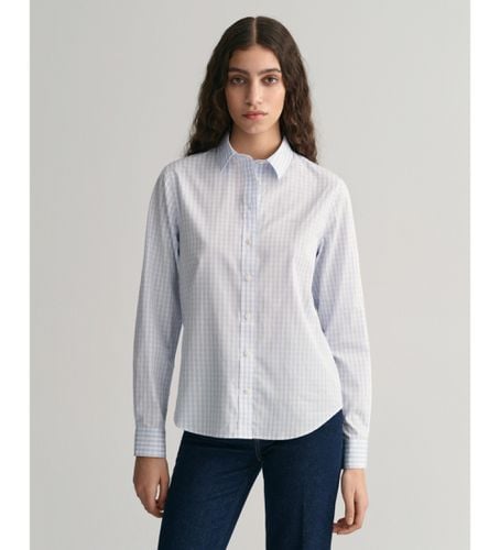 Chemise en popeline à carreaux Vichy, coupe régulière (34), Casuel, Coton, Manche longue - Gant - Modalova