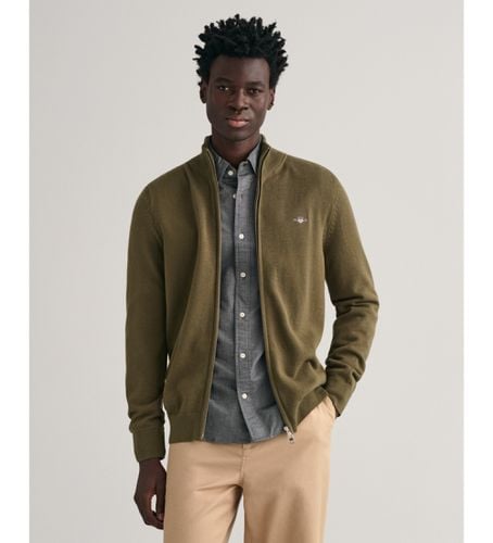 Cardigan zippé Casual (M), Casuel, Vert, Coton, Manche longue - Gant - Modalova