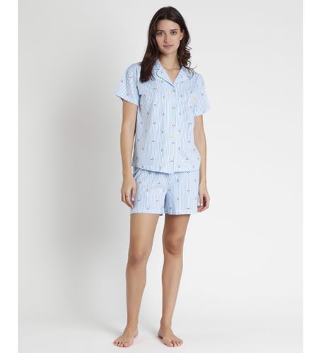 Pyjama ouvert à manches courtes Worry Less (L), Homewear, Coton, Manche courte - Admas - Modalova