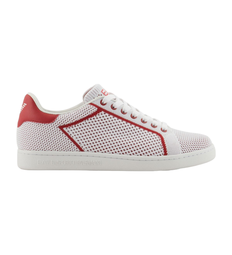 Unisex. X8X172_XK373 Baskets classiques en tricot (44), Plat, Lacets, Casuel - EA7 - Modalova