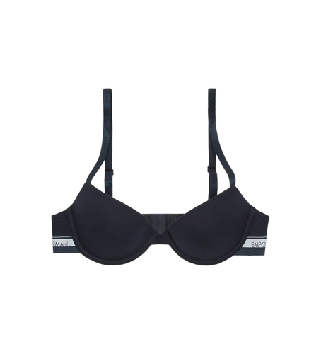 R227 Soutien-gorge push-up Iconic Iconic Logo (90A), Homewear, Coton, Marine - Emporio Armani - Modalova