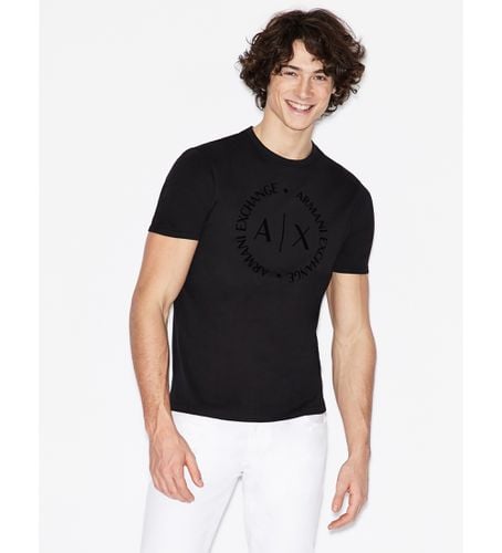 NZTCDZ8H4Z1200 T-shirt Logo Rond (S), Casuel, Coton, Manche courte - Armani Exchange - Modalova