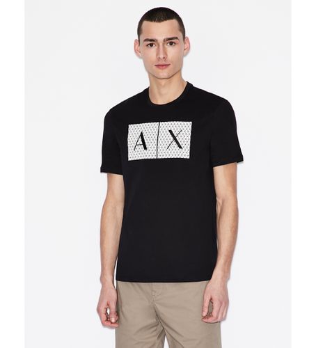 NZTCKZ8H4Z1200 T-shirt à carreaux (L), Casuel, Coton, Manche courte - Armani Exchange - Modalova