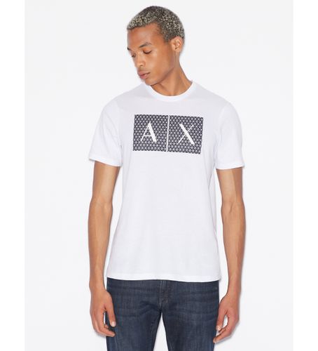 NZTCKZ8H4Z1100 T-shirt à carreaux (L), Casuel, Coton, Manche courte - Armani Exchange - Modalova