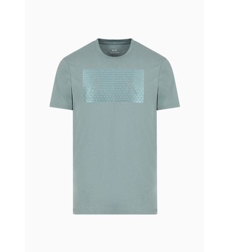 NZTCKZ8H4Z1888 T-shirt à carreaux verts (S), Casuel, Coton, Manche courte - Armani Exchange - Modalova