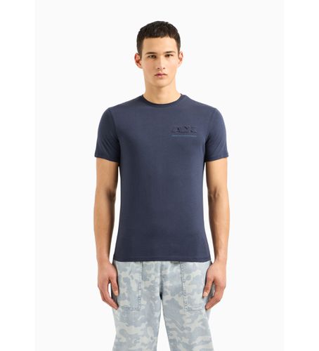 DZTAGZJ9TZ15CX T-shirt Ax Secours maritime (L), Casuel, Coton, Manche courte, Marine - Armani Exchange - Modalova