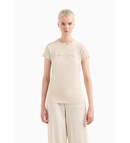 DYT27YJDTZ1787 T-shirt à manches courtes Off- (L), Blanc, Beige, Casuel, Coton, Manche courte - Armani Exchange - Modalova