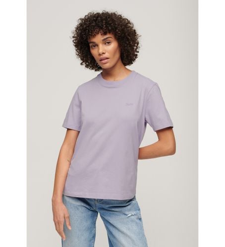 W1011122A T-shirt vintage lilas logo brodé (S), Casuel, Violet, Coton, Manche courte - Superdry - Modalova