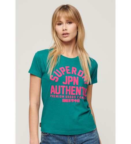 W1011412A T-shirt ajusté à imprimé bouffant (S), Casuel, Coton, Manche courte - Superdry - Modalova