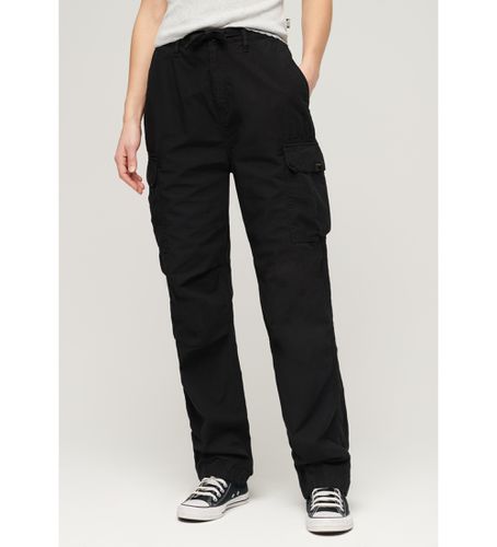 W7011070A Pantalon cargo à taille basse For (28/32), Noir, Casuel, Coton - Superdry - Modalova