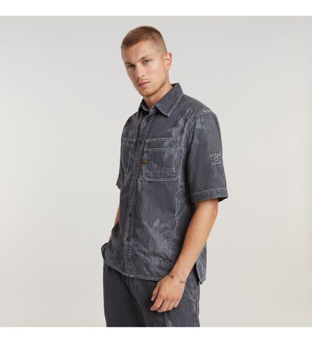 D24602-D540-G311 Slanted Double Regular Shirt (XS), Casuel, Gris, Coton, Manche courte - G-Star - Modalova