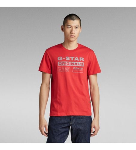 D25020-336-8142 T-shirt Reflective Originals (XS), Casuel, Manche courte, Le coton biologique, Durable - G-Star - Modalova