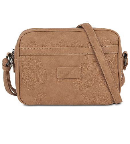 Sac à bandoulière à double compartiment 302683 couleur camel (OSFA), Casuel, Synthétique, Imitation cuir - Lois Jeans - Modalova