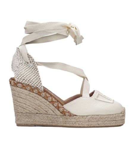 HV243383 Espadrilles en cuir Sofia 7 - Hauteur du talon 7cm (40), 5 à 8 cm, Lacets, Casuel - Hispanitas - Modalova