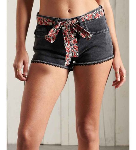 W7110252A Short Lace Hot (26), Noir, Casuel, Coton, Denim - Superdry - Modalova