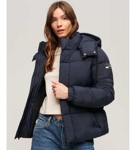 W5011481A Veste matelassée à capuche Ripstop (L), Casuel, Polyester, Marine - Superdry - Modalova