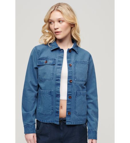 W5011675A Veste à quatre poches Chore (XS), Casuel, Coton, Denim, Manche longue - Superdry - Modalova