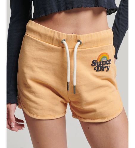 W7110371A Short arc-en-ciel marron (XXS), Casuel, Orange, Coton - Superdry - Modalova