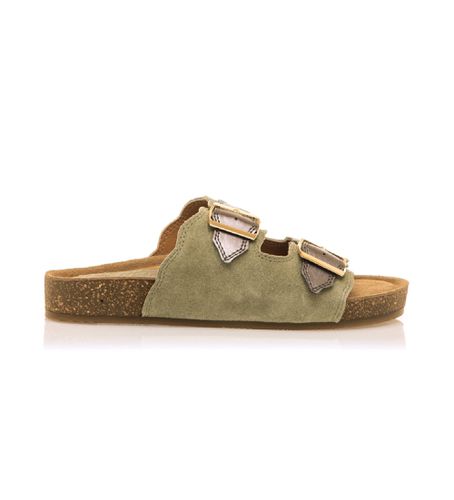 Sandales en cuir Lin (37), Plat, Aucun, Casuel, Vert - MTNG - Modalova