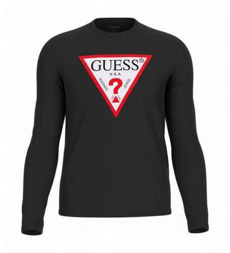 M2YI31I3Z14 Original Logo T-shirt (S), Casuel, Coton, Manche longue - Guess - Modalova