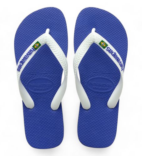 Unisex. 4110850.2711 Tongs Brésil Logo (41/42), Plat, Aucun, Casuel, Beachwear - Havaianas - Modalova