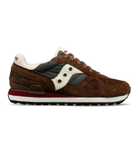 S70780-3 Trainers Shadow Original brown (40), Cuir, Marron, Plat, Lacets, Casuel - Saucony - Modalova