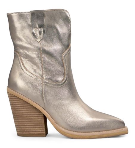 V240107 Bottes en cuir avec fermeture éclair sur le côté (37), 8 à 10 cm, Casuel - Alma en pena - Modalova