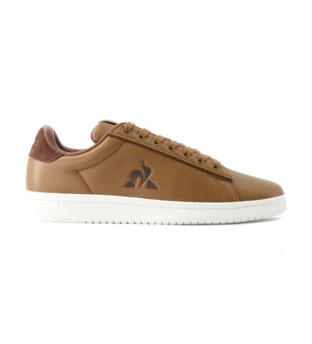 Court Clean Leather Sneakers brown (37), Cuir, Marron, Plat, Lacets, Casuel - Le Coq Sportif - Modalova