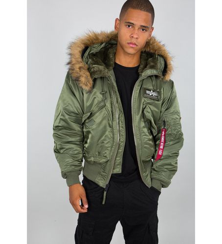 Veste 45P à capuche verte (S), Casuel, Nylon, Manche longue - ALPHA INDUSTRIES - Modalova