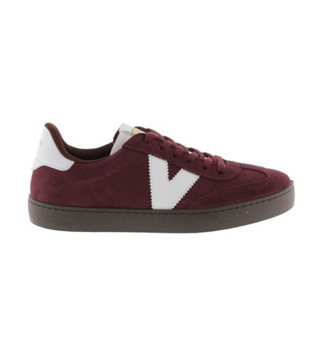 Berlin Cyclist Leather Sneakers maroon (36), Cuir, Plat, Lacets, Casuel, Grenat - Victoria - Modalova