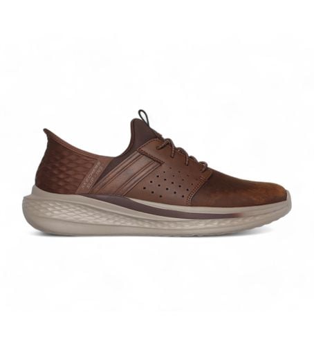 Slade Zachary pantoufles en cuir marron (40), Plat, Lacets, Casuel - Skechers - Modalova