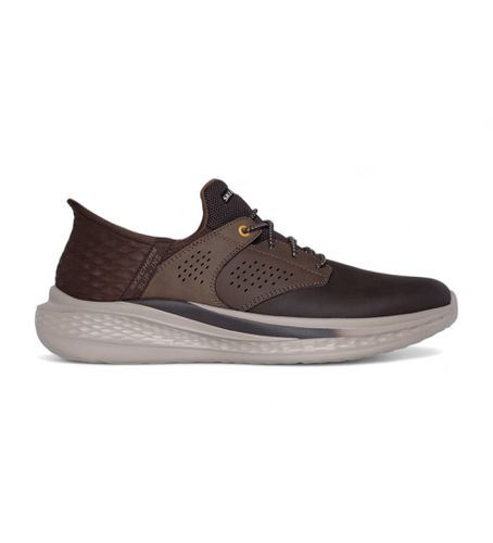 Slade Macklin Baskets en cuir marron (45), Plat, Lacets, Casuel - Skechers - Modalova