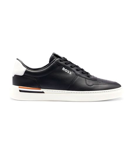 Clint Leather Sneakers (41), Cuir, Noir, Plat, Lacets, Casuel - BOSS - Modalova