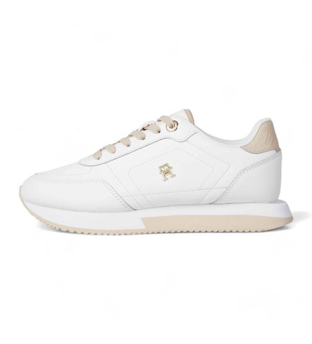 FW0FW08285 Essential running style shoes (36), Cuir, Blanc, Plat, Lacets, Casuel - Tommy Hilfiger - Modalova