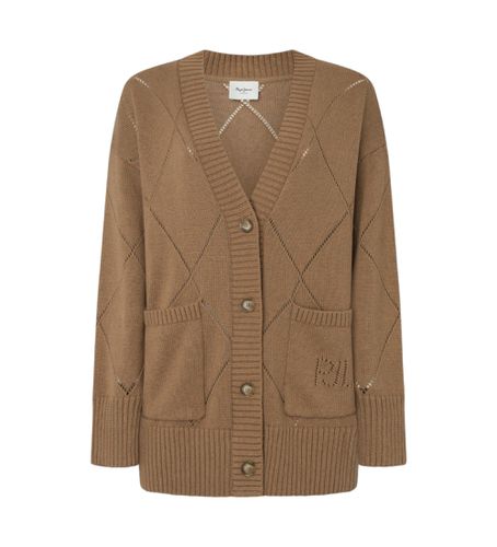 PL702213 Cardigan Idris marron (S), Casuel, Coton, Manche longue - Pepe Jeans - Modalova